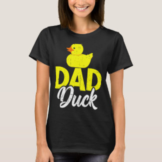 Camiseta Mens Cute Duckets Pai Dia de os pais Duck