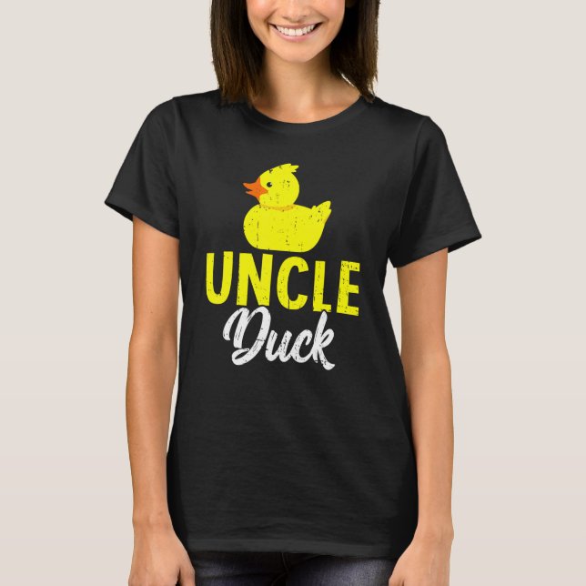 Camiseta Mens Cute Duckies Tio Duck D Pai (Frente)