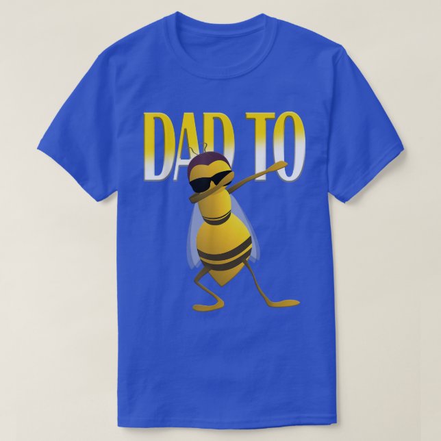 Camiseta Mens Dabbing Bee Funny Dad To Be  (Frente do Design)