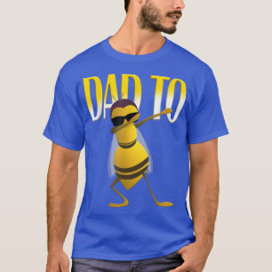 Camiseta Mens Dabbing Bee Funny Dad To Be