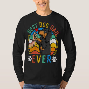 Camiseta Mens Dachshund Melhor Pai De Cachorro Nunca Cachor