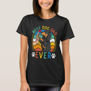 Camiseta Mens Dachshund Melhor Pai De Cachorro Nunca Cachor