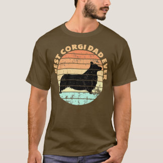 Camiseta Mens Dad Dog Owner Best Corgi Dad Ever Design Funn