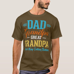 Camiseta Mens Dad Grandpa Great Grandpa Family Grandfather