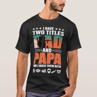 Camiseta Mens    Dad Kid Fathers Day Graphic