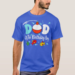 Camiseta Mens DAD Of The Birthday Boy Fishing Squad, Fishin
