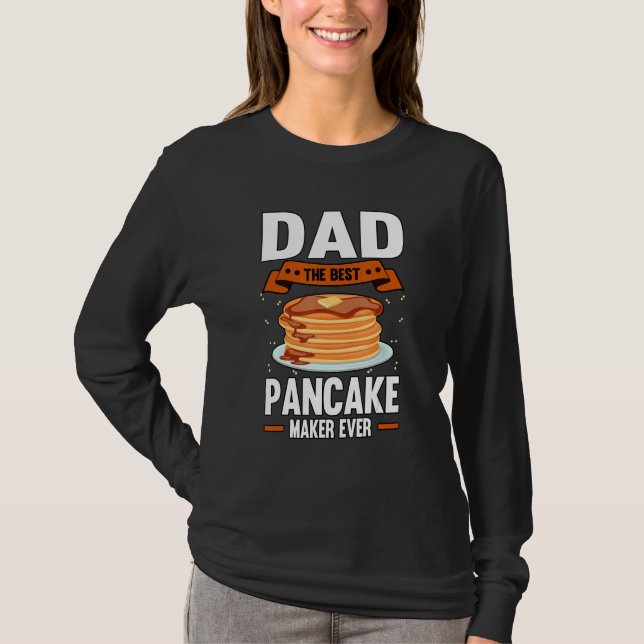Camiseta Mens Dad Pancake Maker (Frente)