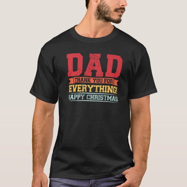 Camiseta Mens dad thank you for everything happy father Pap (Frente)