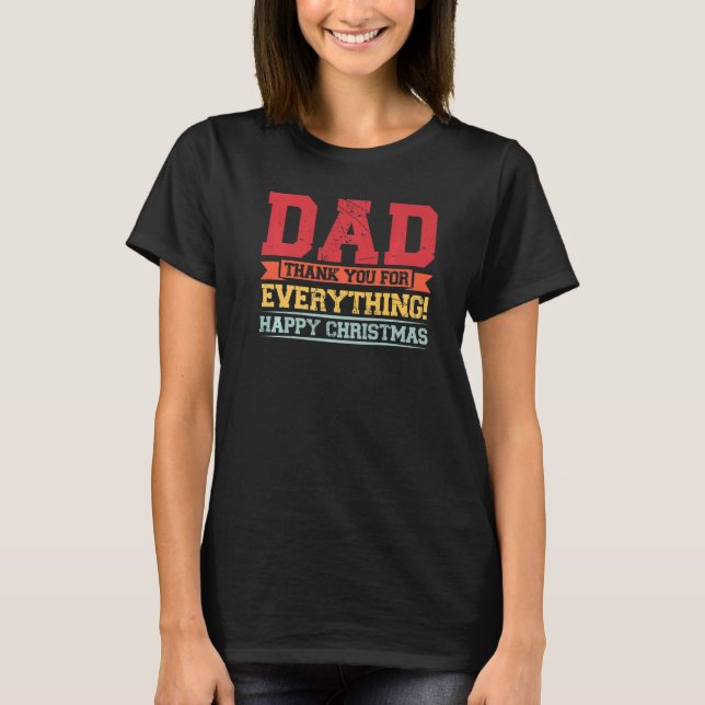 Camiseta Mens dad thank you for everything happy father Pap (Frente)