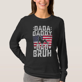 Camiseta Mens Dada Daddy Dad Bruh Fathers Day Vintage US Am