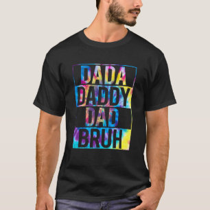 Camiseta Mens Dada Pai Bruh Dia de os pais Vintage Fath