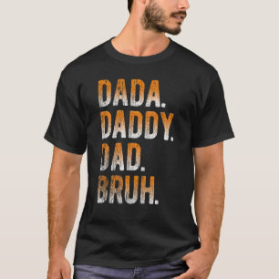 Camiseta Mens Dada Pai Bruh Padre E Criança Menino