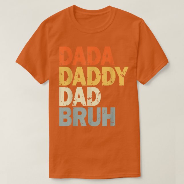 Camiseta Mens Dada Pai Bruh pai Engraçado T-Shirt (Frente do Design)