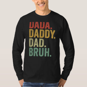Camiseta Mens Dada Pai Bruh Que Adora De Son Boys F