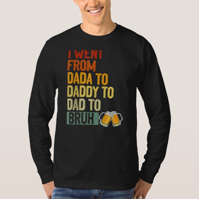 Camiseta Mens Dada Pai Bruh Que Adora De Son Boys F (Frente)