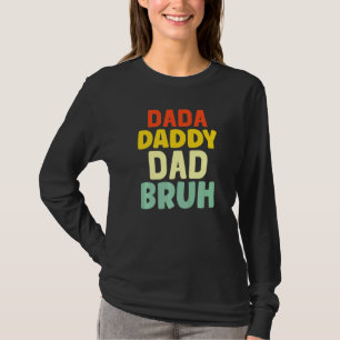 Camiseta Mens Dada Pai Pai Bruto Pai 1