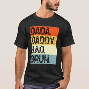 Camiseta Mens Dada Pai Pai Bruto Pai 1
