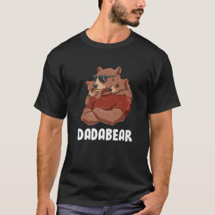 Camiseta Mens Dadabear - Dad Of Twins Kids Daughter Son Pap