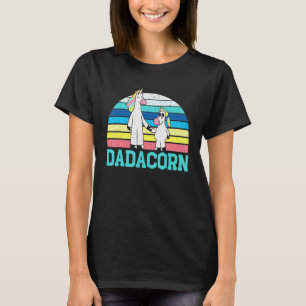 Camiseta Mens Dadacorn Pai Mágico Unicórnio Melhor Pai Nunc
