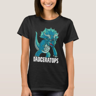 Camiseta Mens Dadceratops Triceratops Dinossauro Pré-Histór