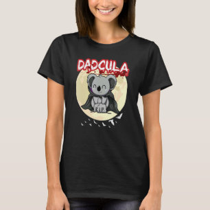 Camiseta Mens Dadcula Dracule Pai Vampiro Partido F