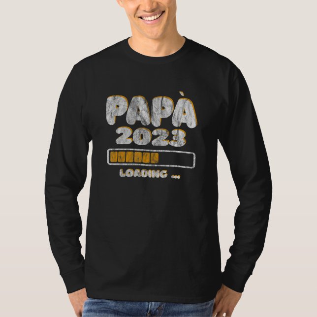 Camiseta Mens Daddy Loading 2023 Future Dad (Frente)
