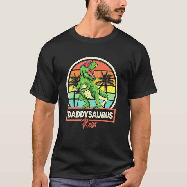 Camiseta Mens Daddysaurus Rex (Frente)