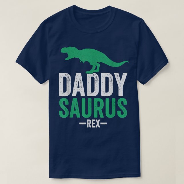 Camiseta Mens Daddysaurus São Presente De Pai Engraçado  (Frente do Design)