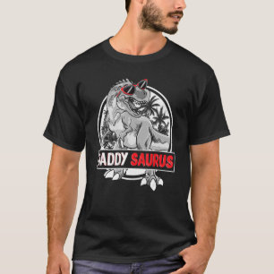 Camiseta Mens Daddysaurus T Rex Dinossaur Pai Engraçado Sa