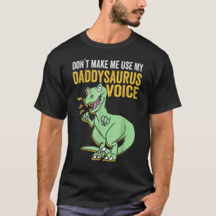 Camiseta Mens Daddysaurus Voz Trex Pai Surus Pais D
