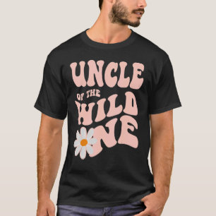 Camiseta Mens Daisy Birthday Tio Wild One Boho 1rua Birthd