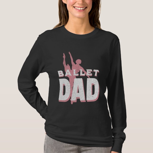 Camiseta Mens Dance Dad Ballet Dancer Ballerina Dancing Fat (Frente)