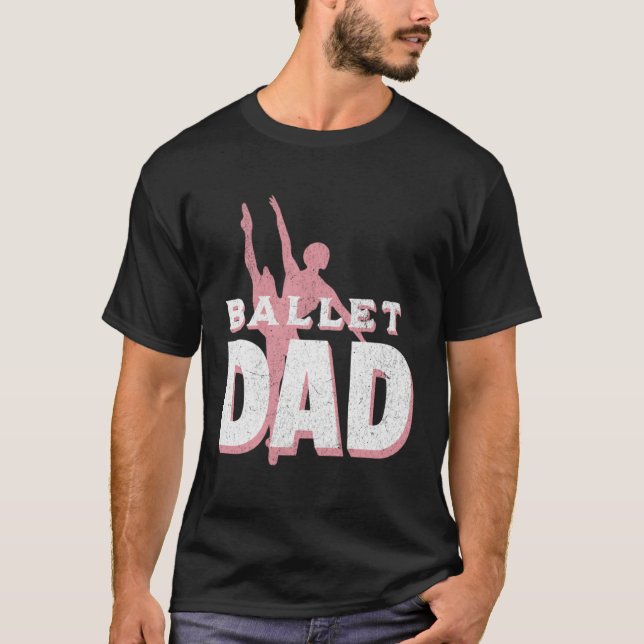 Camiseta Mens Dance Dad Ballet Dancer Ballerina Dancing Fat (Frente)