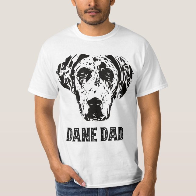 Camiseta Mens Dane Dad - Great Dane Dad  (Frente)