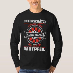 Camiseta Mens Dart Jersey Nunca Um Homem Idoso