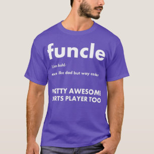 Camiseta Mens Darts Funcle Jogador Divertido Tio Engraçado