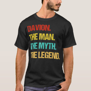 Camiseta Mens Davion O Homem A Lenda