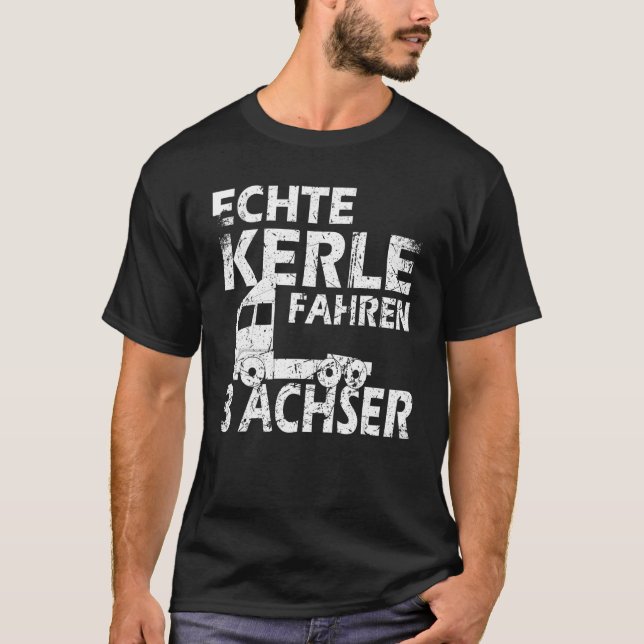 Camiseta Mens de Controlador de Longa Distância, 3 Eixo, Ca (Frente)