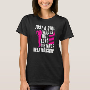 Camiseta Mens De Longa Distância Disparando Apenas Uma Meni