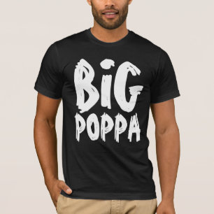 CAMISETA MENS DE T-SHIRTS DE PAI DE PAI POPPA GRANDE