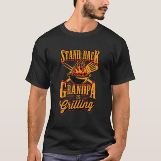 Camiseta Mens De Volta Vovô Está Griling Grill Mestre 4
