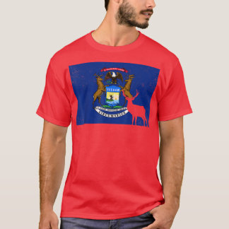 Camiseta Mens Deer Caçando Uma Vida Selvagem Patriótica Org