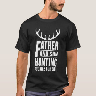 Camiseta Mens Deer Hunter Padre E Filho Caçando Amigos Fo