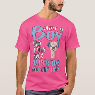 Camiseta Mens Deram Apenas Um Menino Que Ama Alpacas E