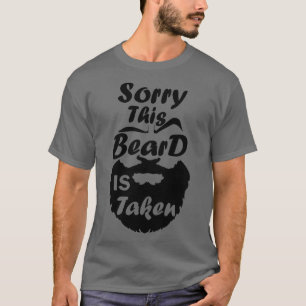 Camiseta Mens Desculpe Esta Barba É Levada Engraçada Ama de