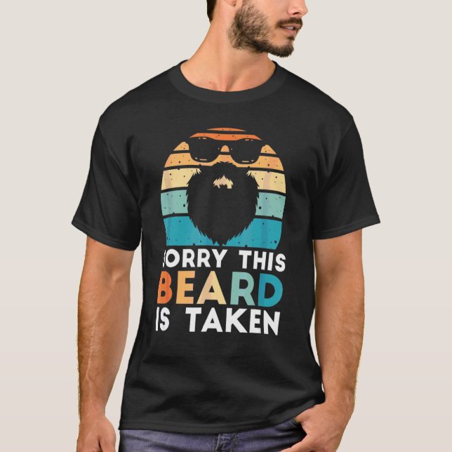 Camiseta Mens Desculpem Esta Barba Ser Levada Para Dias de  (Frente)