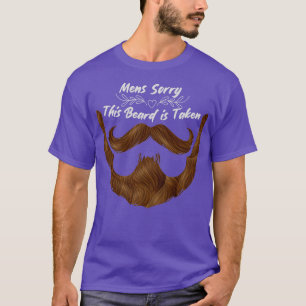 Camiseta Mens Desculpem esta barba ser levada pela barba en
