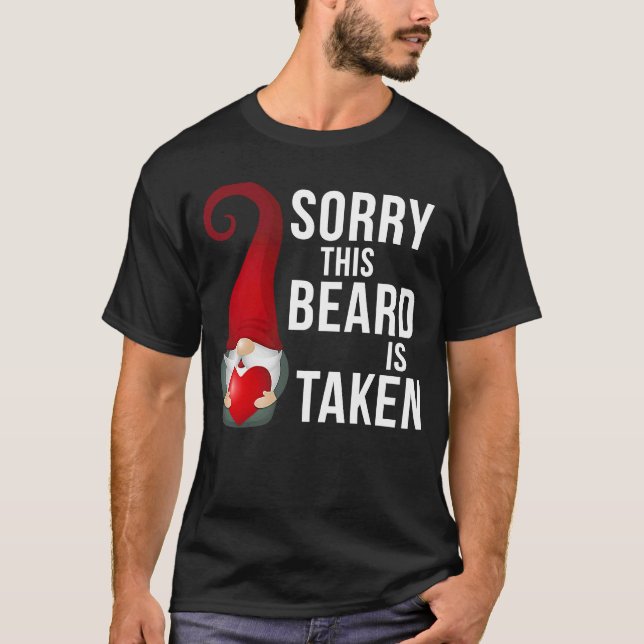 Camiseta Mens Desculpem esta barba ser tirada de Dia de os  (Frente)