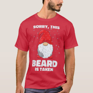 Camiseta Mens Desculpem esta barba ser tirada Gnomo de Nata