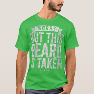Camiseta Mens Dia de os namorados Barba Design de Desculpem